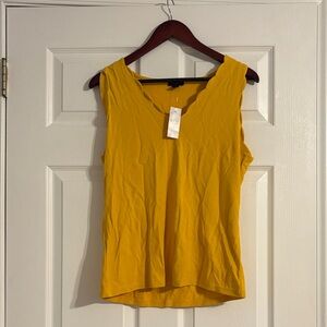 NWT Ann Taylor Mustard Yellow Top